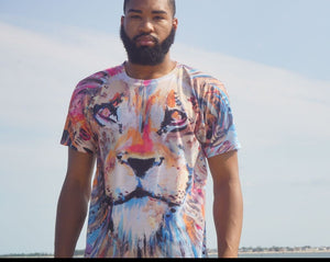 KING LION Sublimation men’s crewneck t-shirt