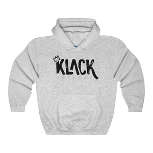 Klack logo (black) Heavy Blend Hooded Sweatshirt