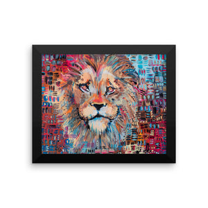 The Klack Lion Framed photo paper poster